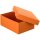 Aufbewahrungsbox Orange, A5, 250 x 180 x 100 mm, mit Deckel, FSC Pappe, genietet