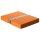 Storage box orange, A4, 320 x 240 x 40 mm, with lid, FSC cardboard, riveted