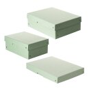 Falken Pure Box Pastel Green, riveted storage box made of FSC cardboard