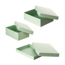 Falken Pure Box Pastel Green, riveted storage box made of FSC cardboard