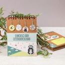 Scrapbook Album 21 x 16 cm, Braun, 40 Bl&auml;tter Kraftpapier, Ringbuch, Fotoalbum