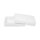 Folding box 10 x 15 x 2.5 cm, white, lid, cardboard - set of 10