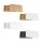 Folding box 13.6 x 19.6 x 2.5 cm, Brown, White, Black Kraft cardboard, with lid - Set of 10