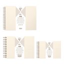 Album, ivory, various sizes, 40 white sheets of kraft paper, photo album