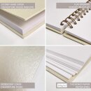 Album, ivory, various sizes, 40 white sheets of kraft paper, photo album