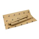 10 x Wrapping Paper "camera", ribbed, brown, 50 x 70, Kraft paper