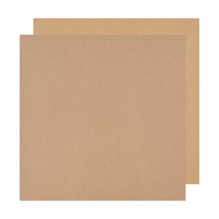 Kraft cardboard 30,5 x 30,5 cm, 225 g/m², for crafting and scrapbooking - 25 pcs/pack