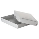 Archive &amp; Storage Box White, A5, 180 x 250 x 40 mm, Lid, Cardboard, Riveted