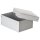 Archiv- & Aufbewahrungsbox Weiß, A5, 18 x 25 x 10 cm, Deckel, Pappe, genietet
