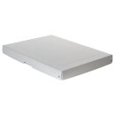 Archiv- &amp; Aufbewahrungsbox Wei&szlig;, A3, 32 x 44 x 4 cm, Deckel, Pappe, genietet