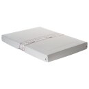 Archiv- &amp; Aufbewahrungsbox Wei&szlig;, A3, 32 x 44 x 4 cm, Deckel, Pappe, genietet