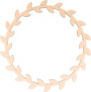 Bastelset Mobile aus Holz, Blumenkranz mit Vogel  zum Bauen und Dekorieren, 16 Teile