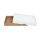 Folding box 13.6 x 18.6 x 2.5 cm, brown-white, with lid, jade cardboard - set of 10