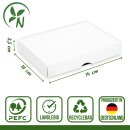 Folding box 10 x 14 x 2.5 cm, black and white, with lid, jade cardboard - set of 10