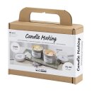 Bastelset Sojawachskerze mit echten Kristallen, inkl....