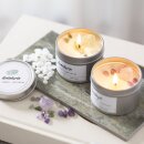 Bastelset Sojawachskerze mit echten Kristallen, inkl....