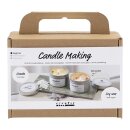 Bastelset Sojawachskerze mit echten Kristallen, inkl. Material und Anleitung