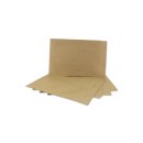 Paper bag, smooth, 165 x 215 mm, kraft paper, brown with Flap - 100pcs/pack