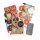 Advent calendar craft set with 24 folding boxes, number stickers, bakers twine, and markers