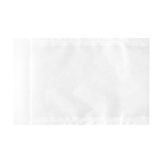 Flachbeutel 130 x 180 mm, glatt, 50 g/m² Pergamin Weiß, mit Klappe 20 mm - 100er Pack