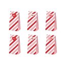 6 Sweet Love treat bags, sticker with 6 diff. motifs,...