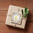 Kit de bricolage pour calendrier de lAvent comprenant 24 bo&icirc;tes, 24 autocollants chiffres design et de la ficelle de jute