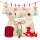 Advent calendar craft set for filling with 24 cotton bags, numbers 1-24, jute twine, wooden clips