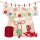 Advent calendar craft set, 24 cotton bags, 24 number stickers, jute twine, wooden clips