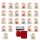 Advent calendar craft set, 24 cotton bags, 24 number stickers, jute twine, wooden clips