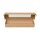 Box with window and hinged lid 18.5 x 6.8 x 2.5 cm, kraft cardboard - set of 10