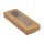 Box with window and hinged lid 18.5 x 6.8 x 2.5 cm, kraft cardboard - set of 10