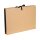 Document folder with ribbon closure, brown, 24 x 34 x 4 cm, 18 compartments, A4