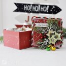 Gift box 20 x 20 x 12 cm, brown, gift box, kraft cardboard, kraft paper