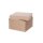Gift box 20 x 20 x 12 cm, brown, gift box, kraft cardboard, kraft paper