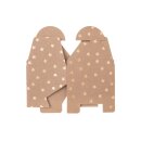 Geschenkschachtel 6 x 7,5 x 2,5 cm, goldene Sterne, Kraftkarton - 4er Pack