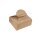 Mini gift box, Candybox, gold stripes, 6 x 7.5 x 2.5 cm, 4 pieces, Kraft cardboard