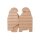 Mini gift box, Candybox, gold stripes, 6 x 7.5 x 2.5 cm, 4 pieces, Kraft cardboard