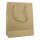 Paper bag, 42 x 37 x 13 cm, brown, ribbed, cotton cord