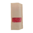 Doypack 130 x 225 x 80 mm, brown, kraft paper, with...