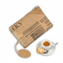Geschenkpapier Alte Zeitung Vintage, Braun, 0,70 x 10 m- Geburtstag &amp; Weihnachten