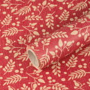 Gift Wrap with Branches, Red, 0.70 x 10 m, Kraft Paper -...
