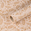 Gift Wrap with Branches, White, 0.70 x 10 m, Kraft Paper...