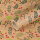 Gift wrapping paper with branches,  green and red, 0.70 x 10 m, kraft paper - Birthday paper, 0.70 x 10 m