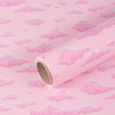 Geschenkpapier Rosa Wolken, 0,70 x 10 m -...