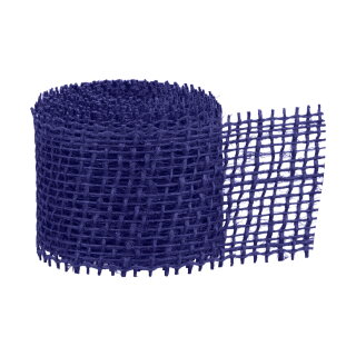 Jute ribbon, dark blue, 4 cm x 3 m – for gifts,...