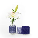 Jute ribbon, dark blue, 4 cm x 3 m &ndash; for gifts, floristry, decorations, and crafts
