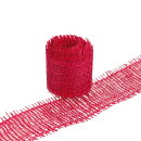 Juteband Rot, 4 cm x 3 m - für Geschenke, Floristik,...