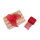 Juteband Rot, 4 cm x 3 m - für Geschenke, Floristik, Deko & Handarbeit