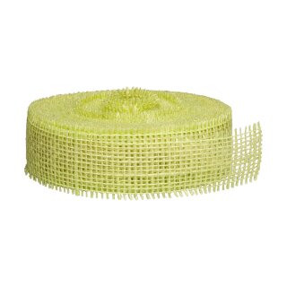Juteband Hellgrün, 4 cm x 3 m - für Geschenke, Floristik, Deko & Handarbeit