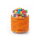 Jute ribbon, orange, 4 cm x 3 m – for gifts, floristry, decorations, and crafts